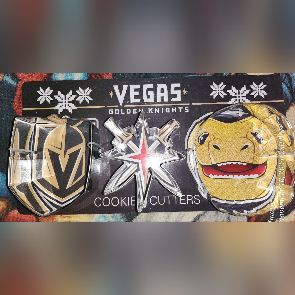 Source Unknown Vegas Golden Knights Cookie Cutters - Black, Gold, Red